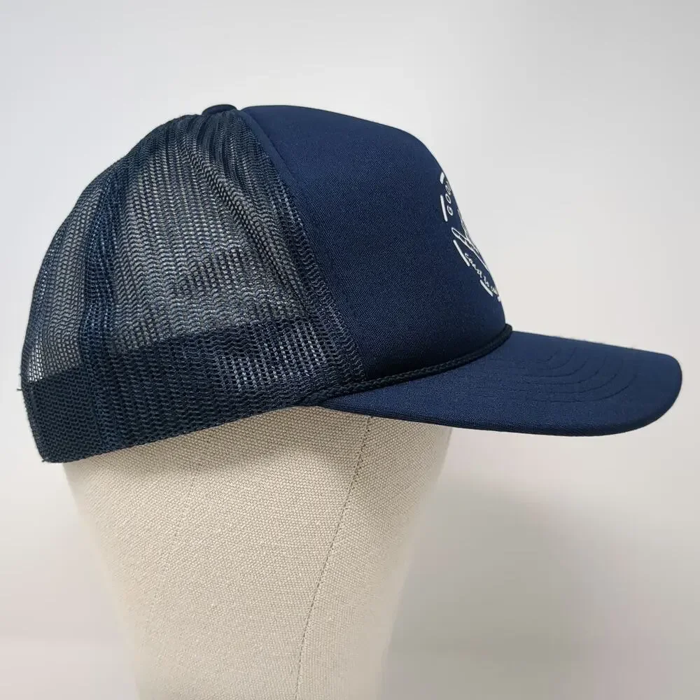 Richardson Trucker Hat Blue One Size Shaka Good Vibes Coast to Coast Mesh Rope